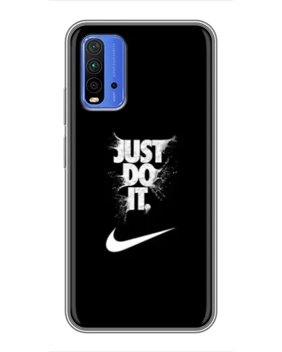 Чохол для Xiaomi Redmi 9T з картинкою «Текстовий принт Nike»