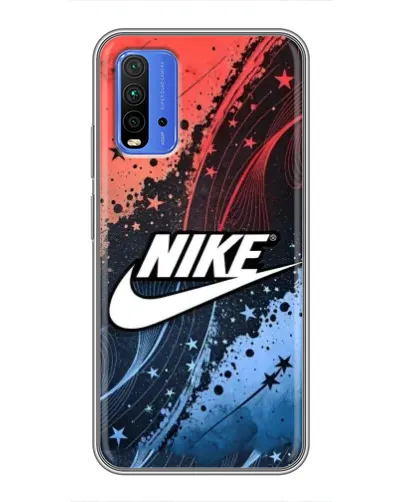 Чохол для Xiaomi Redmi 9T з картинкою «Градієнтний принт Найк»