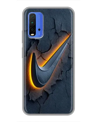 Чохол для Xiaomi Redmi 9T з картинкою «Об'ємний логотип Найк»