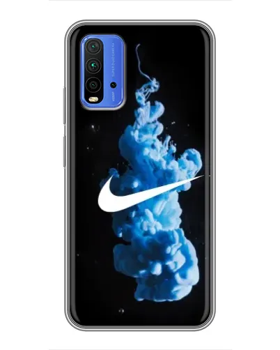 Чохол для Xiaomi Redmi 9T з картинкою «Nike та синій дим»