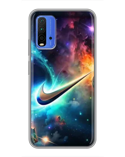 Чохол для Xiaomi Redmi 9T з картинкою «Космічний Nike Swoosh»