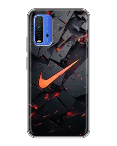 Чохол для Xiaomi Redmi 9T з картинкою «Nike — ефект розломів»