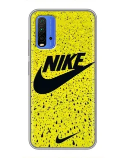 Чохол для Xiaomi Redmi 9T з картинкою «Жовтий текстурний Nike»
