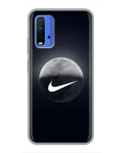 Чохол для Xiaomi Redmi 9T з картинкою «Nike у стилі графіті»