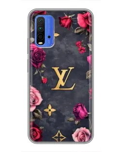 Чохол для Xiaomi Redmi 9T з картинкою «Квітковий Louis Vuitton»