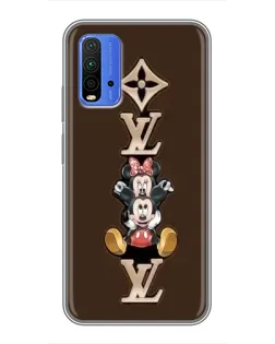 Чохол для Xiaomi Redmi 9T з картинкою «LV та Міккі Маус»