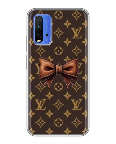 Чохол для Xiaomi Redmi 9T з картинкою «LV з бантом»