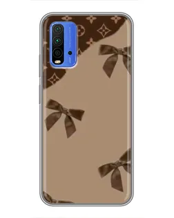 Чохол для Xiaomi Redmi 9T з картинкою «LV — кавовий атлас»