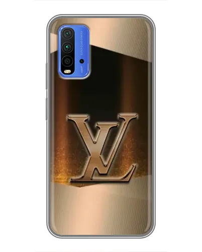 Чохол для Xiaomi Redmi 9T з картинкою «LV — золоте сяйво»