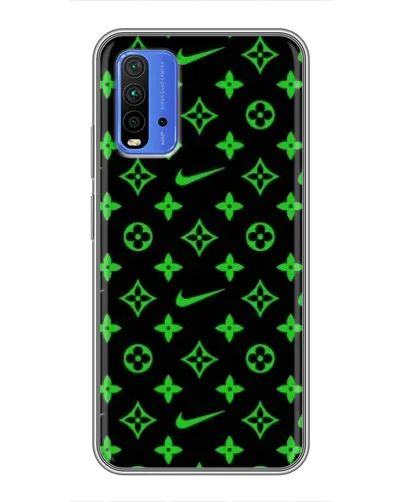 Чохол для Xiaomi Redmi 9T з картинкою «Неоновий принт LV»
