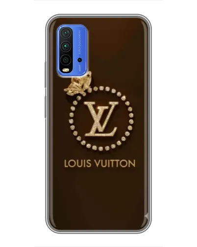 Чохол для Xiaomi Redmi 9T з картинкою «LV — золота печатка»