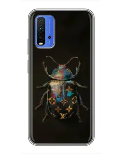 Чохол для Xiaomi Redmi 9T з картинкою «LV — мармуровий принт»