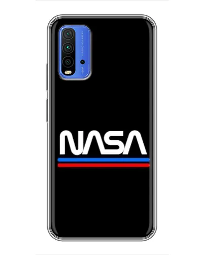 Чохол для Xiaomi Redmi 9T з картинкою «NASA — класика Red Blue»