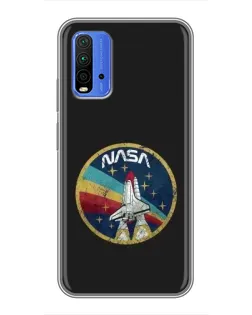 Чохол для Xiaomi Redmi 9T з картинкою «NASA — емблема місії»