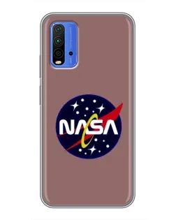 Чохол для Xiaomi Redmi 9T з картинкою «NASA — ретро космос»