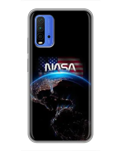 Чохол для Xiaomi Redmi 9T з картинкою «Земля з космосу NASA»