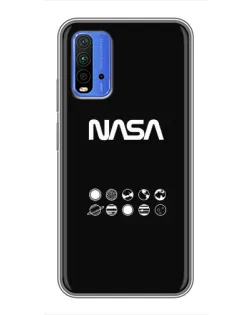 Чохол для Xiaomi Redmi 9T з картинкою «NASA — технічний принт»