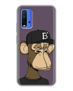 Чохол для Xiaomi Redmi 9T з картинкою «Bored Ape в кепці»