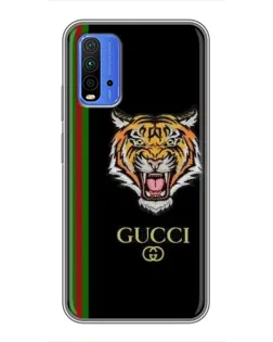 Чохол для Xiaomi Redmi 9T з картинкою «Тигр Gucci»