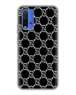 Чохол для Xiaomi Redmi 9T з картинкою «Gucci — сітчастий паттерн»