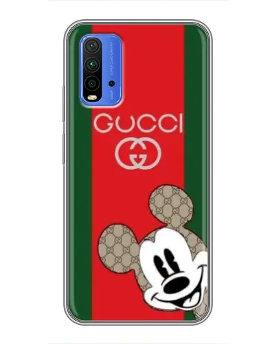 Чохол для Xiaomi Redmi 9T з картинкою «Gucci — смуги та Міккі»
