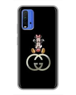Чохол для Xiaomi Redmi 9T з картинкою «Мінні Маус на лого»