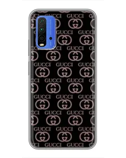 Чохол для Xiaomi Redmi 9T з картинкою «Класична монограма Gucci»