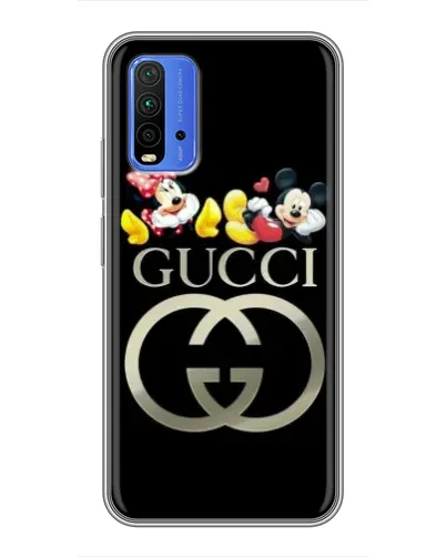 Чохол для Xiaomi Redmi 9T з картинкою «Gucci — герої Disney»