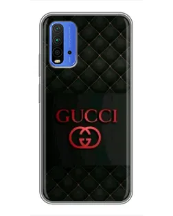 Чохол для Xiaomi Redmi 9T з картинкою «Gucci — стьобаний чорний»
