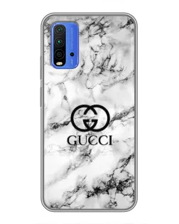 Чохол для Xiaomi Redmi 9T з картинкою «Gucci — мармуровий шик»