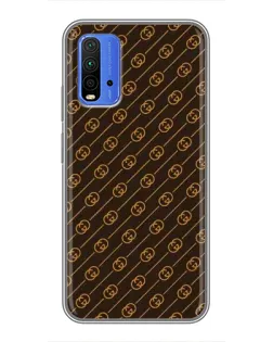 Чохол для Xiaomi Redmi 9T з картинкою «Gucci — золоті діагоналі»