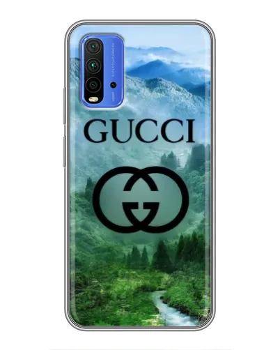 Чохол для Xiaomi Redmi 9T з картинкою «Gucci — гірський пейзаж»