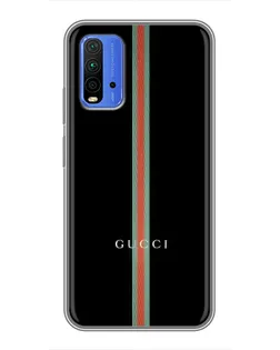 Чехол для Xiaomi Redmi 9T с картинкой «Gucci — строгая линия» Чехол для Xiaomi Redmi 9T с картинкой «Gucci — строгая линия»