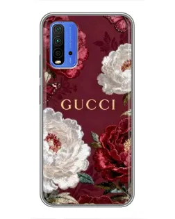 Чехол для Xiaomi Redmi 9T с картинкой «Gucci — бордовые розы» Чехол для Xiaomi Redmi 9T с картинкой «Gucci — бордовые розы»