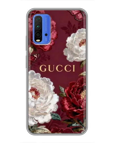 Чехол для Xiaomi Redmi 9T с картинкой «Gucci — бордовые розы» Чехол для Xiaomi Redmi 9T с картинкой «Gucci — бордовые розы»