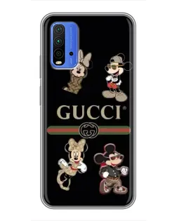 Чехол для Xiaomi Redmi 9T с картинкой «Gucci — герои Disney и монограмма» Чехол для Xiaomi Redmi 9T с картинкой «Gucci — герои Disney и монограмма»