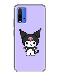 Чохол для Xiaomi Redmi 9T з картинкою «Kuromi — ніжний фіолетовий»