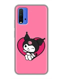 Чохол для Xiaomi Redmi 9T з картинкою «Kuromi — любов у серці»