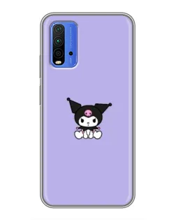 Чохол для Xiaomi Redmi 9T з картинкою «Kuromi — фіолетовий мінімалізм»