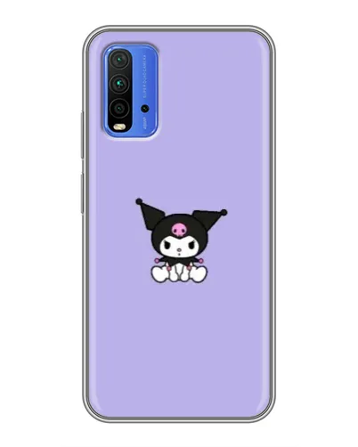 Чохол для Xiaomi Redmi 9T з картинкою «Kuromi — фіолетовий мінімалізм»