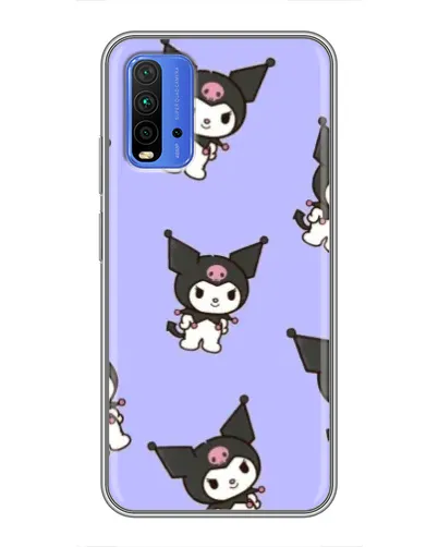 Чохол для Xiaomi Redmi 9T з картинкою «Паттерн з Kuromi»