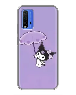 Чохол для Xiaomi Redmi 9T з картинкою «Kuromi з парасолькою»
