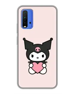 Чохол для Xiaomi Redmi 9T з картинкою «Kuromi та серце»