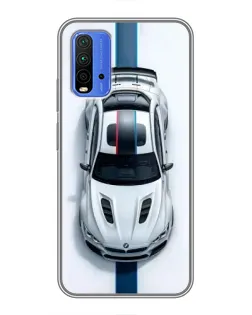 Чохол для Xiaomi Redmi 9T з картинкою «Вид зверху — BMW M»