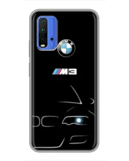 Чохол для Xiaomi Redmi 9T з картинкою «Мінімалістичний принт BMW M3»