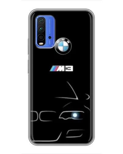 Чохол для Xiaomi Redmi 9T з картинкою «Мінімалістичний принт BMW M3»