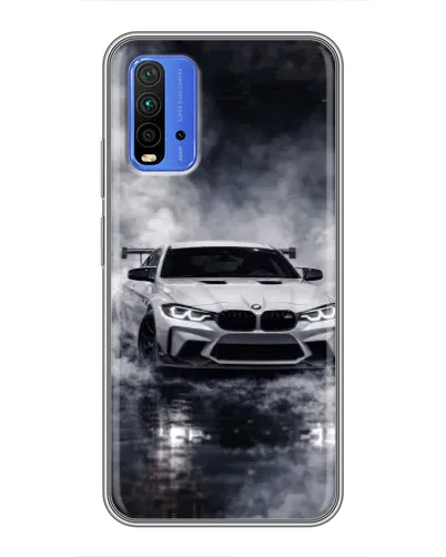 Чохол для Xiaomi Redmi 9T з картинкою «BMW крізь туман»