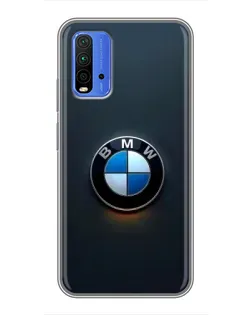 Чохол для Xiaomi Redmi 9T з картинкою «Логотип BMW — мінімалізм»