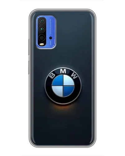 Чохол для Xiaomi Redmi 9T з картинкою «Логотип BMW — мінімалізм»