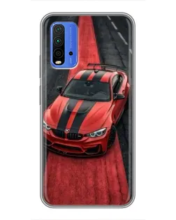 Чохол для Xiaomi Redmi 9T з картинкою «BMW на червоній доріжці»